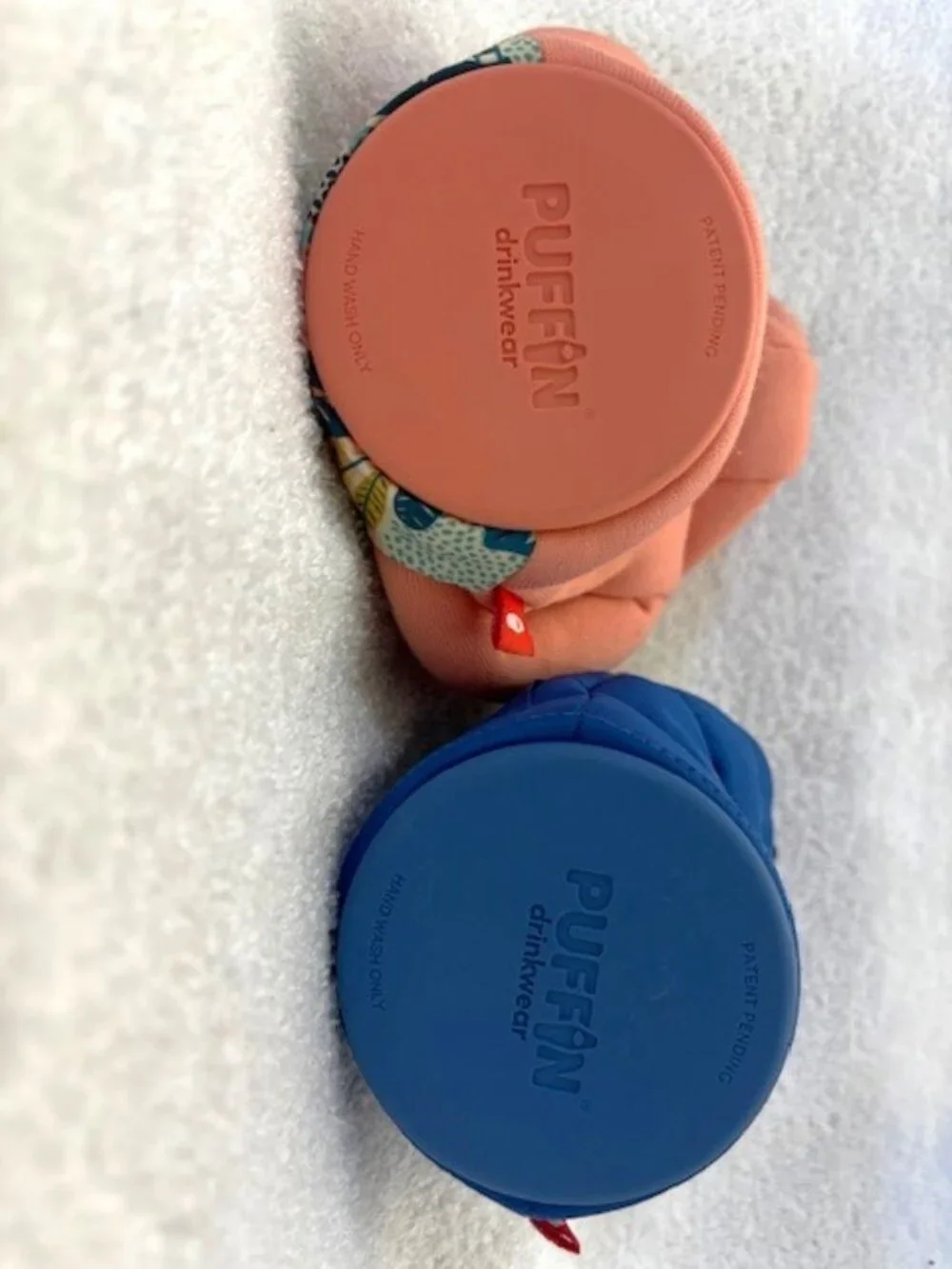 Puffin drinkwear two pack insulators: The Puffy Vest and The Hoodie